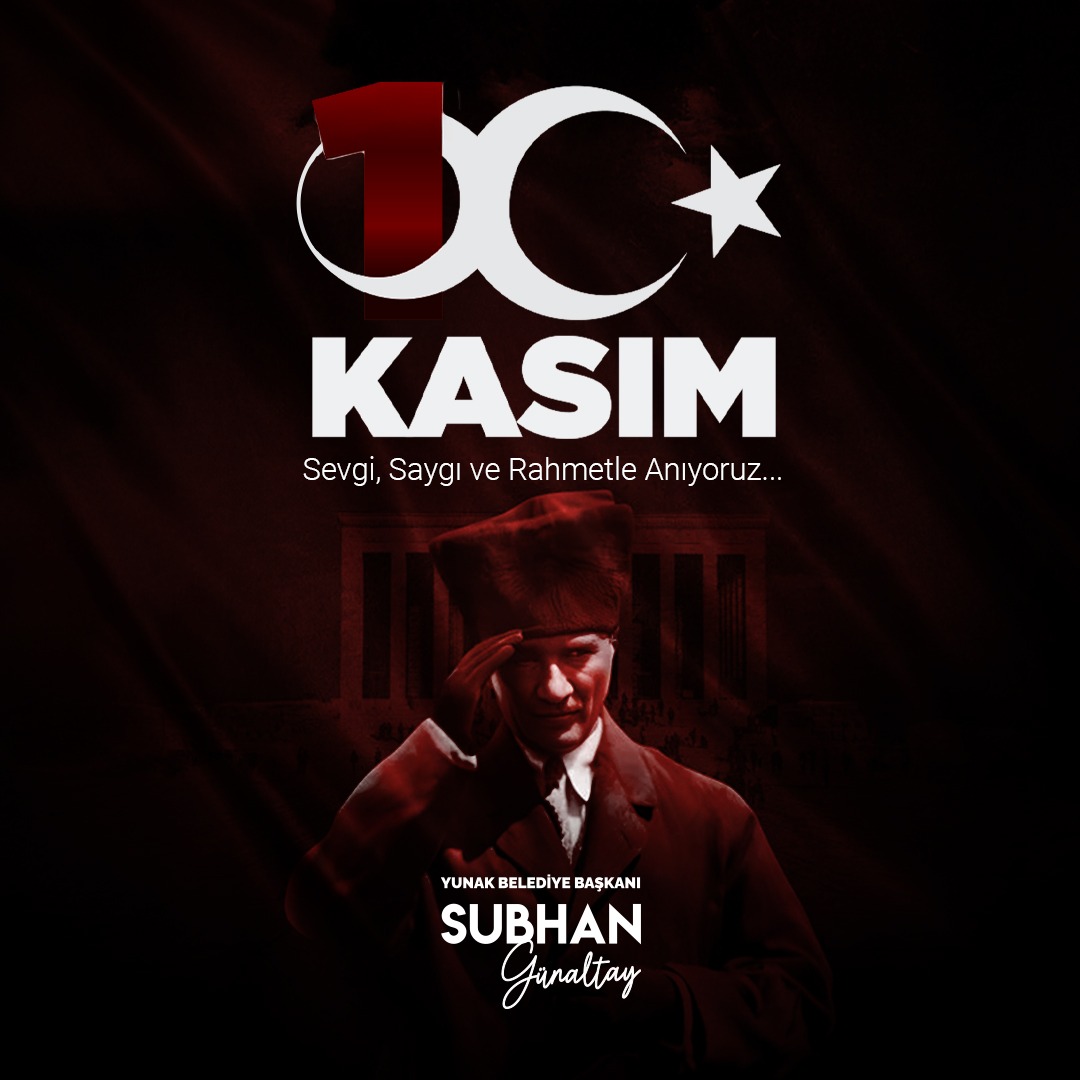 10 Kasım Atatürk'ü Anma Günü